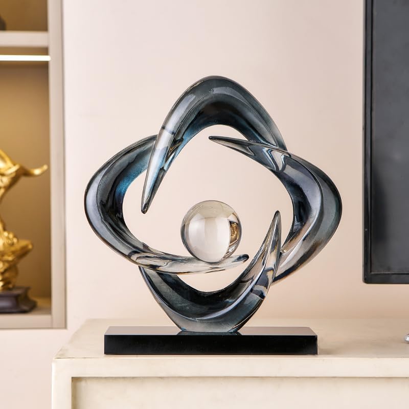 Resin Gold Decorative Statue / Gray