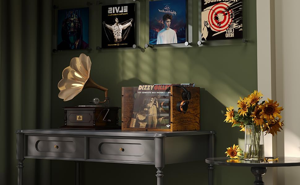 X-cosrack Acrylic Vinyl Record Storage Crate, Visible Record Holder Crate, Classic Cube Album Storage Box, Record Shelf