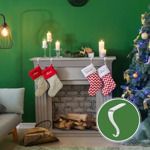 Stocking Holders for Mantle,Christmas Stocking Hooks for Fireplace