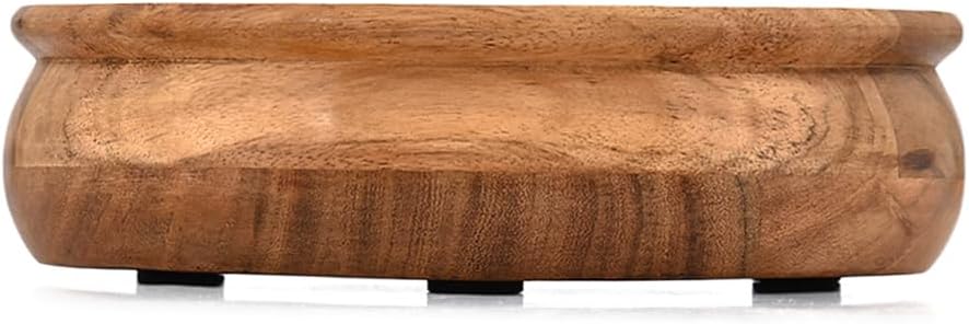 Decorative Bowl Acacia Wood Wooden Catchall Bowl for Entryway / 8 x 8 x 2.5