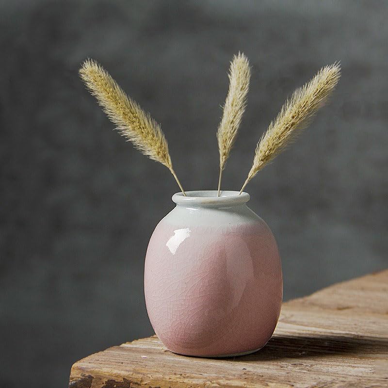 Daittin 3-Piece Ceramic Vase Set / Pink