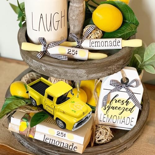 Lemon Truck Decor with Mini Fake Lemons Lemon Decorations, Yellow