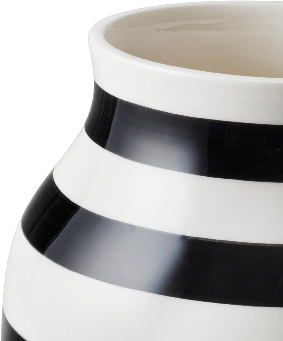 Kahler Omaggio Vase / H20 Cm / Black / 7.9 Inch