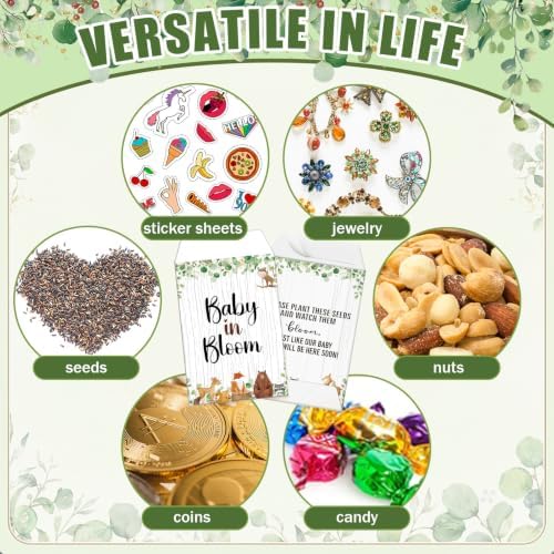 Reallnaive 24sets Baby Shower Party Favors Baby in Bloom Seed Packets