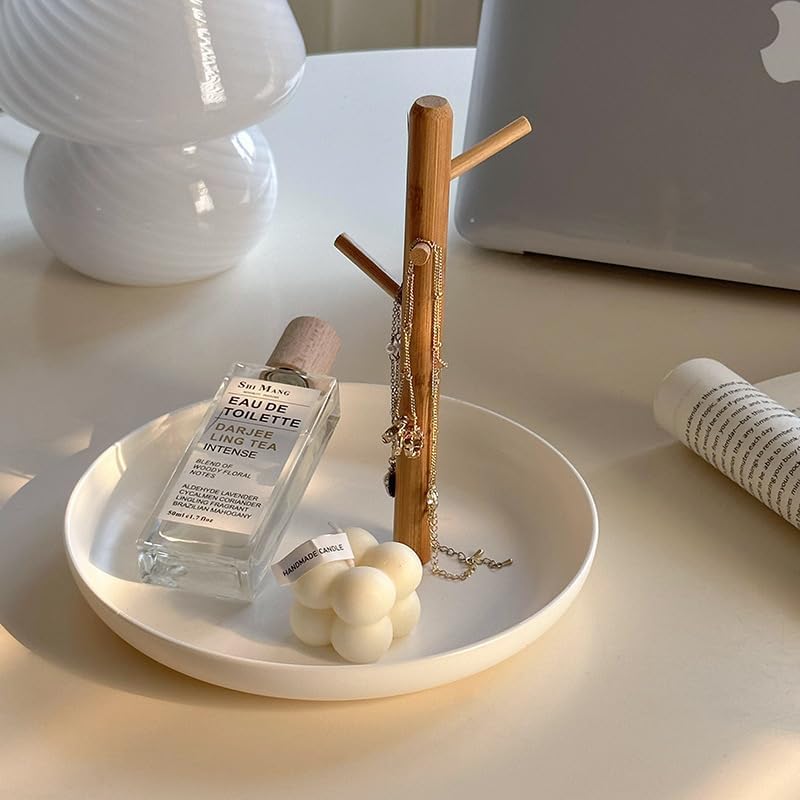 Wood 3-Tier Hanging Organizer / White Round