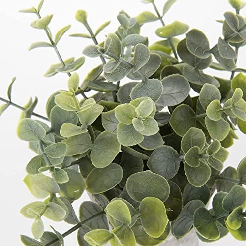 Small Fake Plant Decor Artificial Potted Plants Faux Eucalyptus Rosemary / /green#0017 / Set of 3