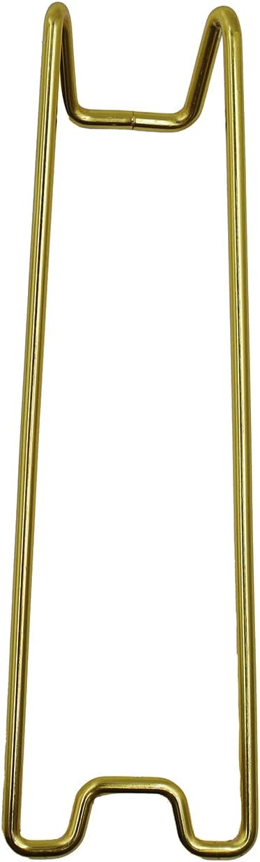 Metal Picture Frame Stand Self Adhesive Table top Photo Holder Stand Easel / 7 x 2 / Gold / Set of 4