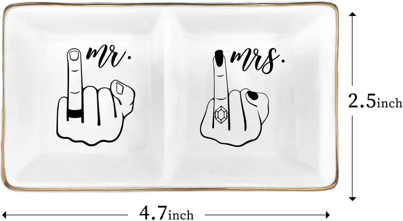 Mr and Mrs Ring Holder Tray / Mr Mrs