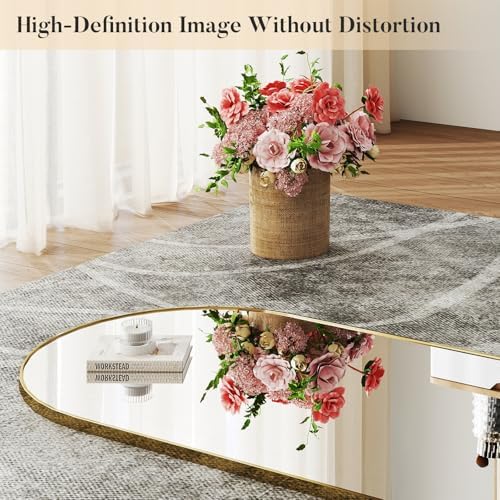 DUMOS Arched Mirror Full Length Floor, 59x16 Inch Full Body Standing Mirror