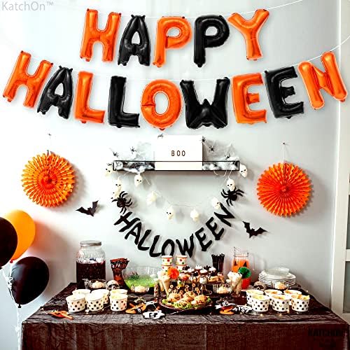 KatchOn Happy Halloween Balloon Banner – 16 Inch, Halloween Decorations