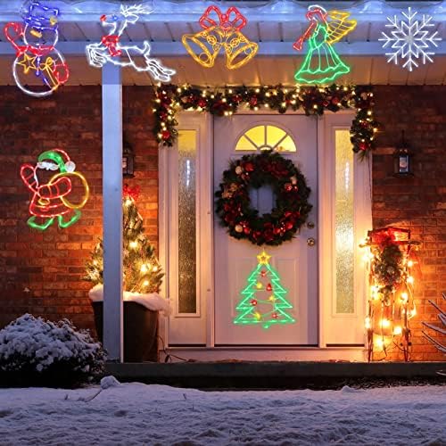 TRWYMZ Christmas Decorations - 16" Christmas Window Silhouette Lights
