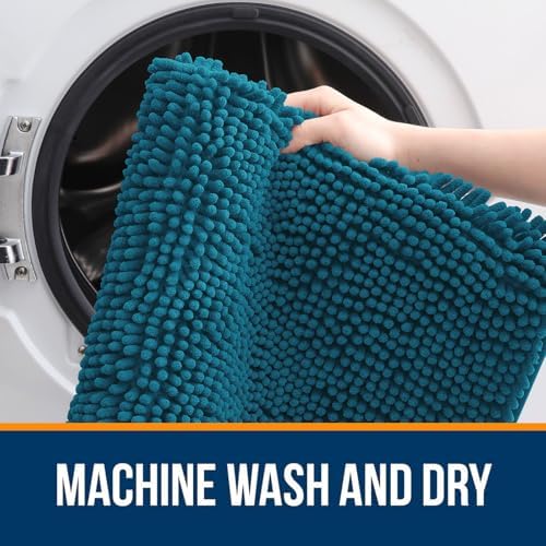 OLANLY Bathroom Runner Rugs 59x24, Extra Soft Absorbent Chenille Bath Rugs