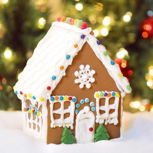 52 Set Christmas Gingerbread House Cardboard Craft Boxes with Stickers