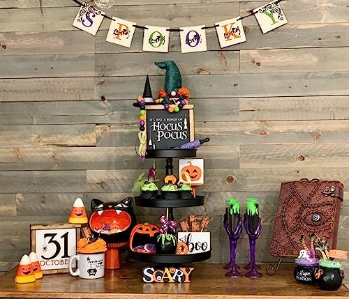 ULCH Hocus Pocus Book of Spells Hocus Pocus Decor Hocus Pocus Halloween Decorations Book of Shadows and Spell Book with Lock Witch Decor And Perfect for Spooky Gifts And Spooky Decor 8 x6 Inches