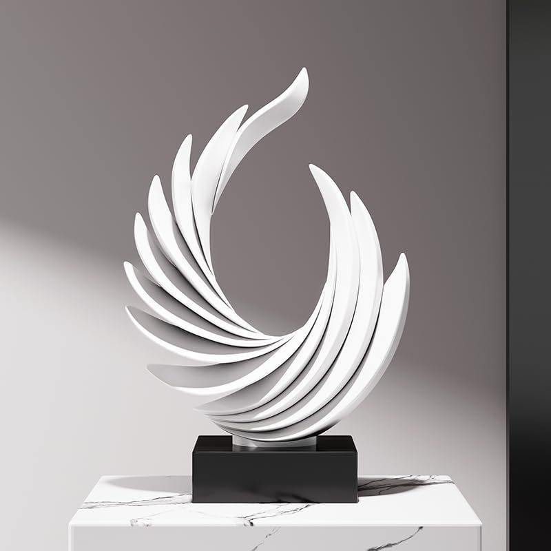 Resin Wing Statue / White