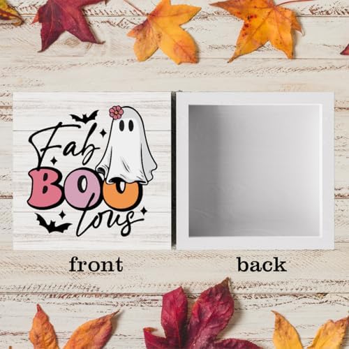 Cute Halloween Decor Indoor Fab Boo Sign Ghost Decorations