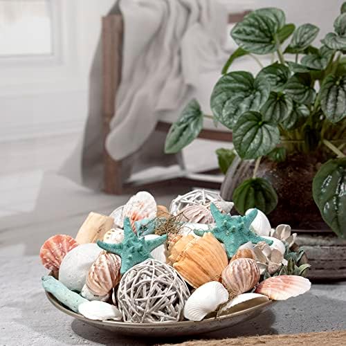 ANDALUCA Ocean Plumes Scented Seashell Potpourri Large 20 oz Bag with Fragrance Vial Coastal Decor