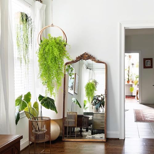 RECUTMS Fake Hanging Plants Faux Vines Leaves Artificial Green Money Plants