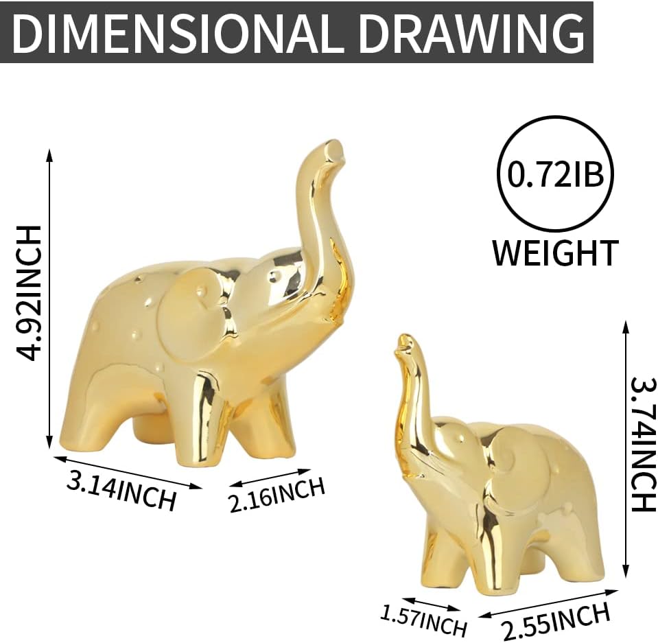 Modern Style Figurines / Gold