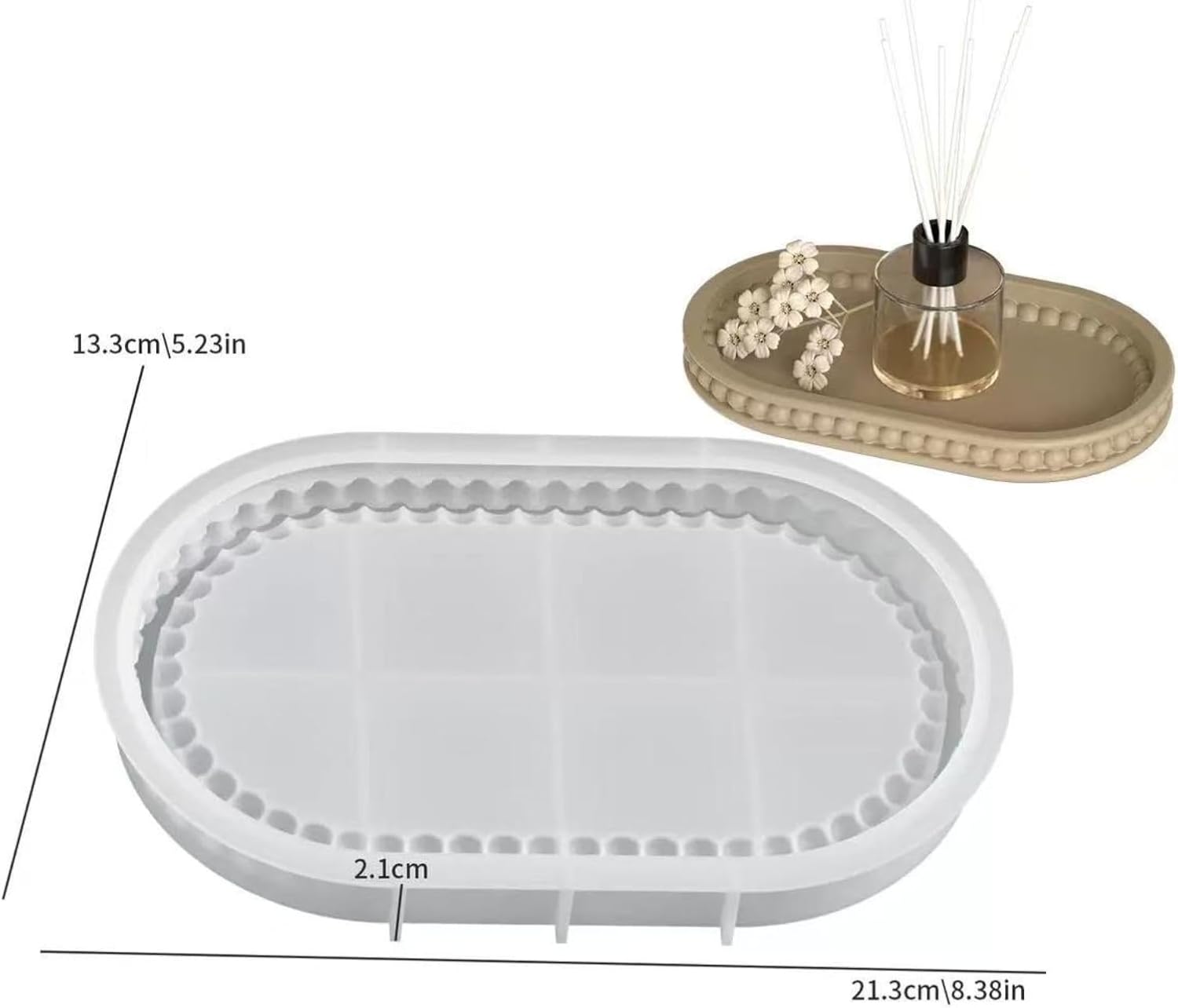 Resin Tray Mold / Oval / Set of 2