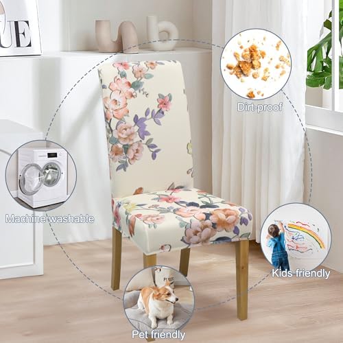 Dining Chair Covers, Stretch Seat Covers, Washable Furniture Protector