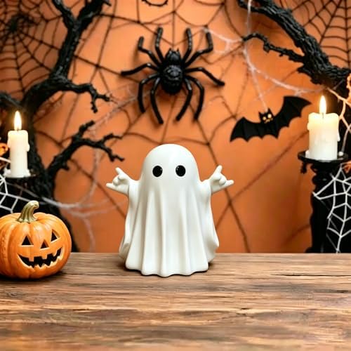 Halloween Ghost Figurine Resin Rock Finger Ghost Statue