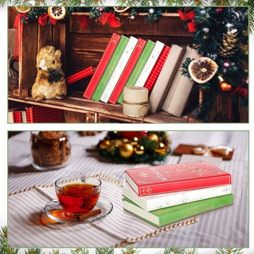 3 Pcs Christmas Coffee Table Books, Decorative Notebook