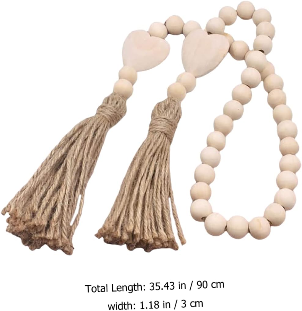 Wood Bead Garland / 35.43 Inch