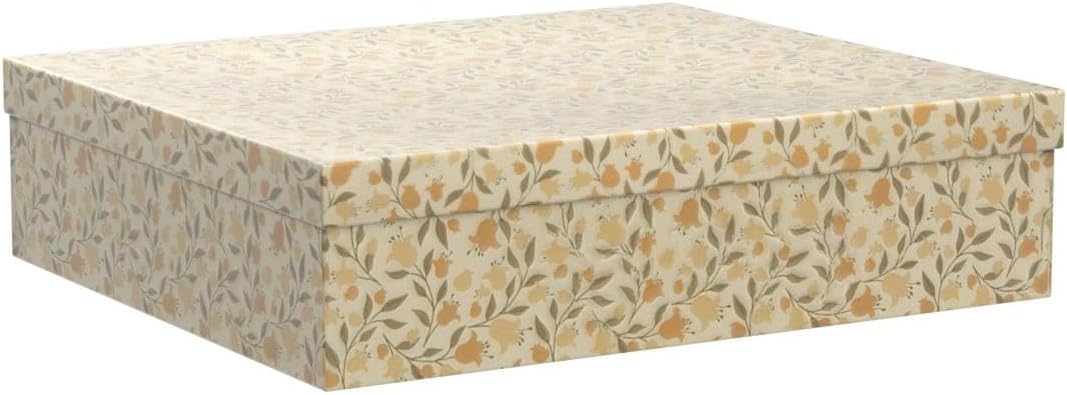 Decorative Cardboard Storage Boxes / Floral Dance / Set of 3