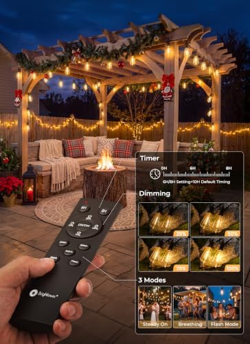 Brightown 151FT Solar String Lights Outdoor Waterproof, Up to 26Hrs Runtime