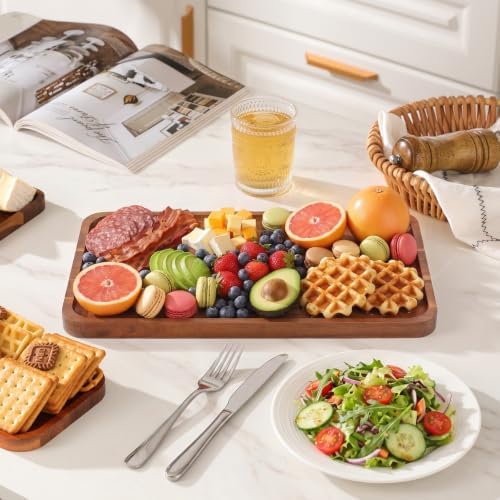 Large Wooden Tray and Platter, Large Charcuterie Boards, 16"x10"