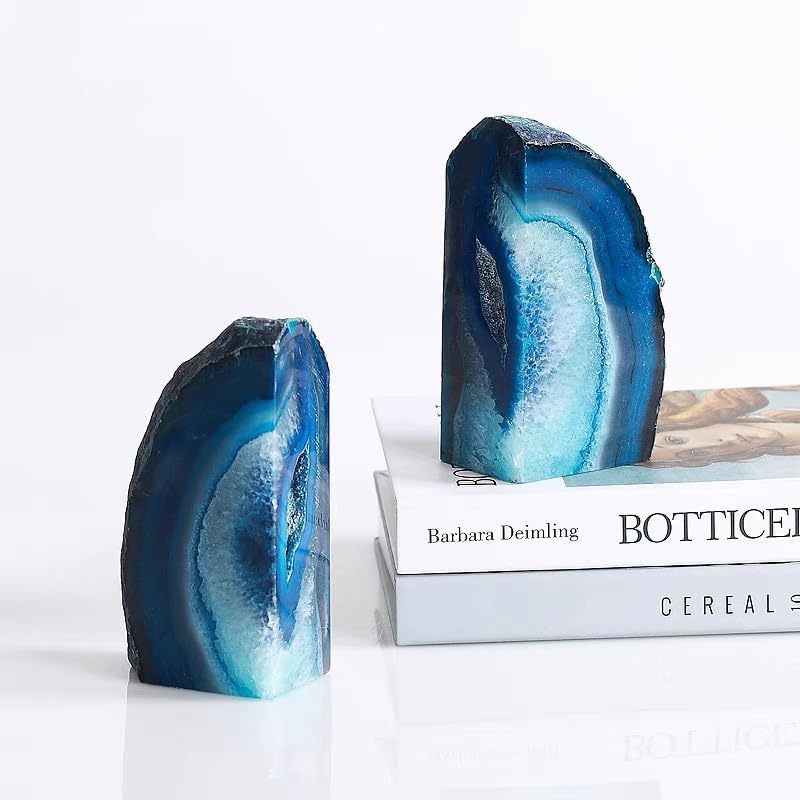 Decorative Book Ends / 2-3 Pounds / Blue