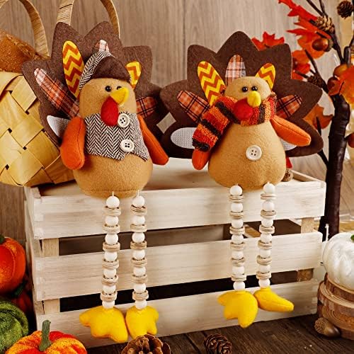 FORUP 14 Inch Turkey Thanksgiving Decoration for Home Autumn Fall Thanksgiving Harvest Decorations