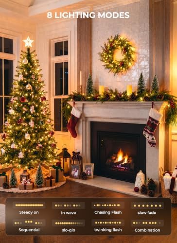 LED Christmas Lights Indoor Outdoor, 66FT 200 Count Mini String Lights