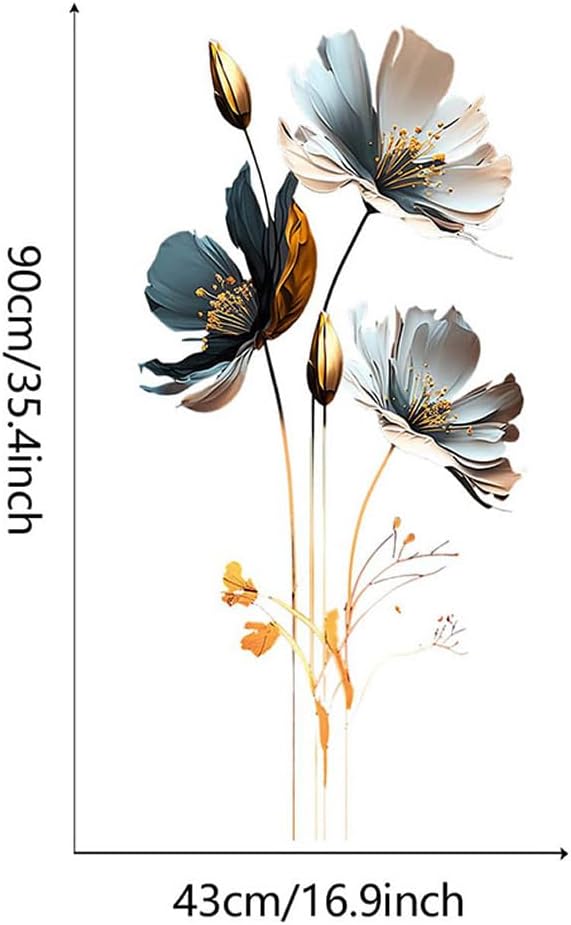3D Wall Stickers DIY Flower Wall Decal Removable Waterproof Wall Art Decor / Floral