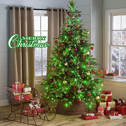 JMEXSUSS 91.5ft Connectable 250 LED Green Christmas String Lights Indoor