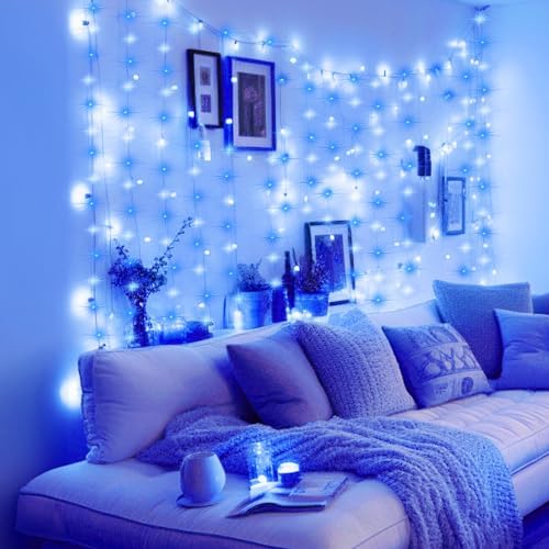 Minetom Curtain Lights, 300 LED Dimmable Twinkle Fairy Lights, 8 Modes