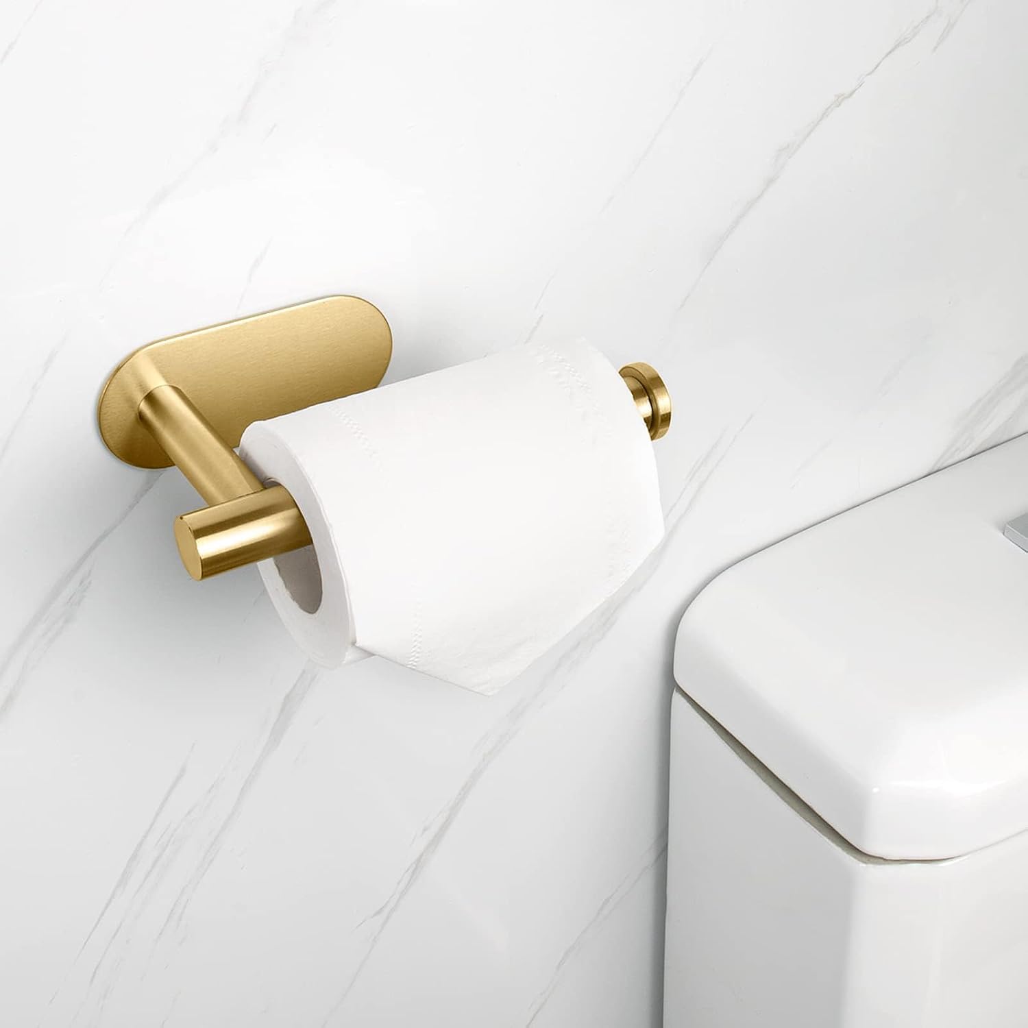 NearMoon Toilet Paper Holder Self Adhesive, Premium Thicken SUS304 Stainless Steel Rustproof Adhesive Toilet Roll