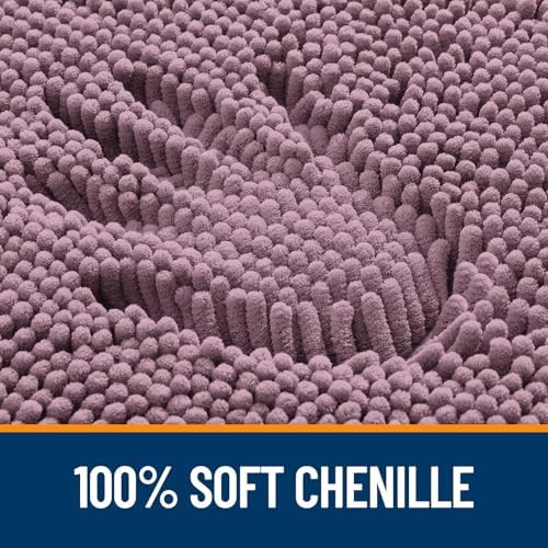 OLANLY Large Bathroom Rugs 44x32, Extra Soft Absorbent Chenille Bath Rugs