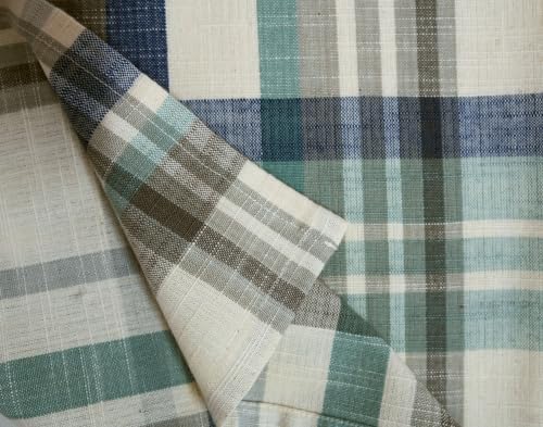 COTTON CRAFT Harvest Plaid Cloth Napkins - Set of 12 Dinner Napkins - 17x17