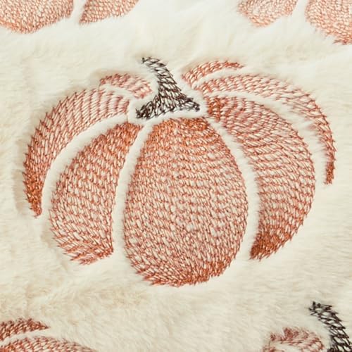 DFXSZ Fall Pillow Covers 12x20 Beige Pumpkin Plush Autumn Home Decor 093A12