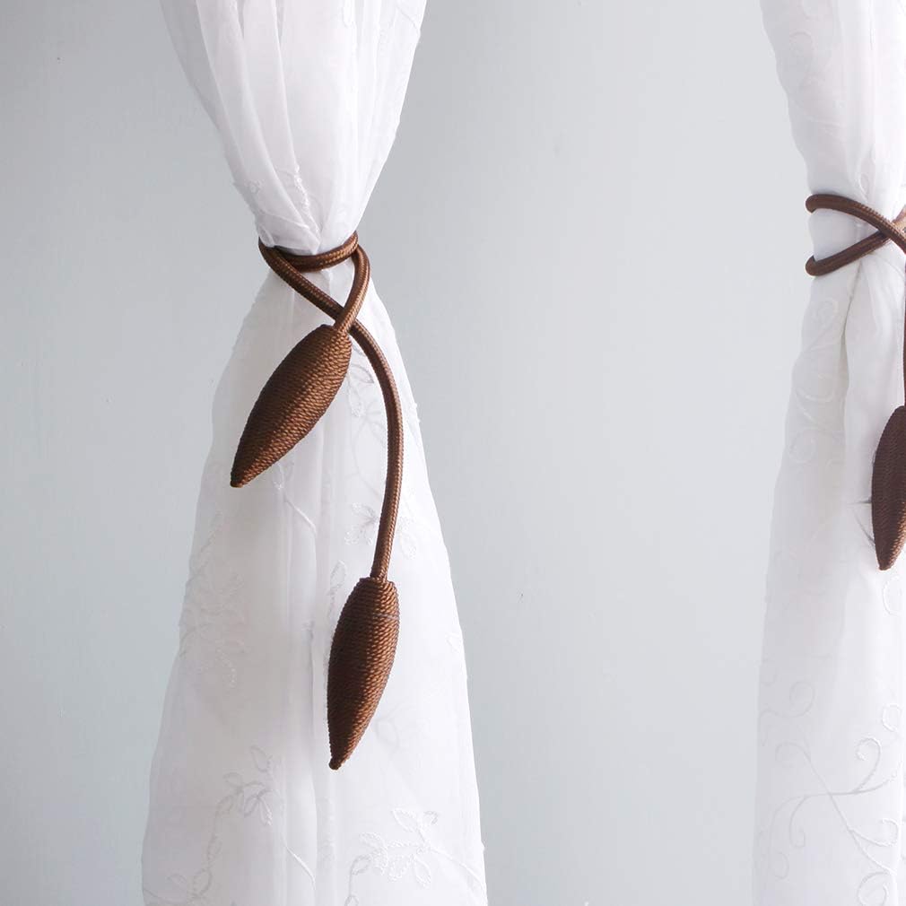 Valea Home 2 Pieces Curtain Tiebacks Clips Creative Window Drape Twist Tie Backs European Style Custom Made Curtain