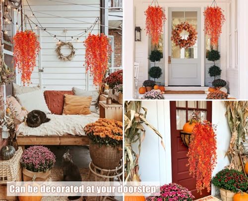 RECUTMS Artificial Hanging Plants Fall Faux Eucalyptus Fake Draping Vines