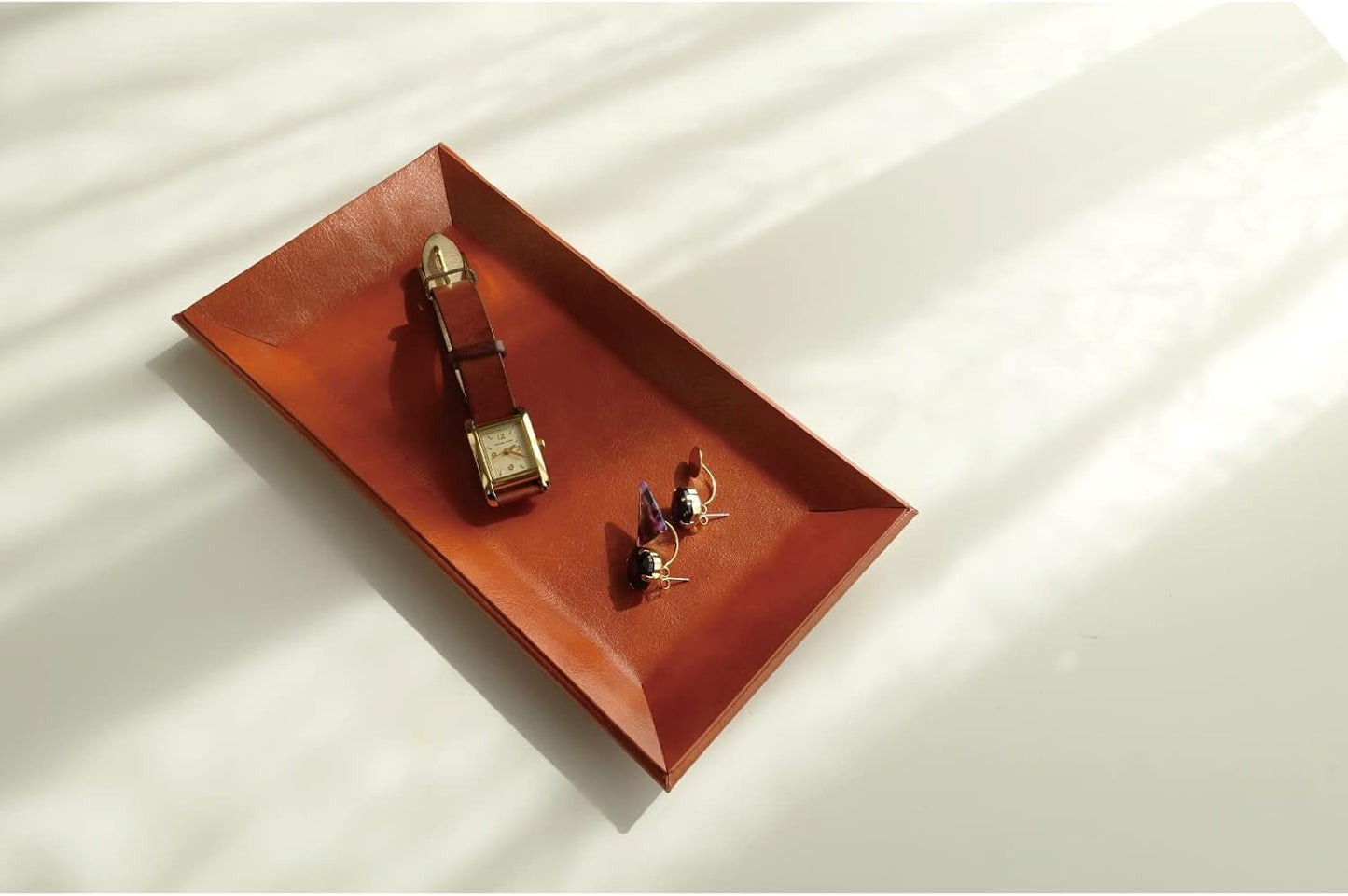 Jewelry Tray ADO-PL045 Dark Brown. / Red