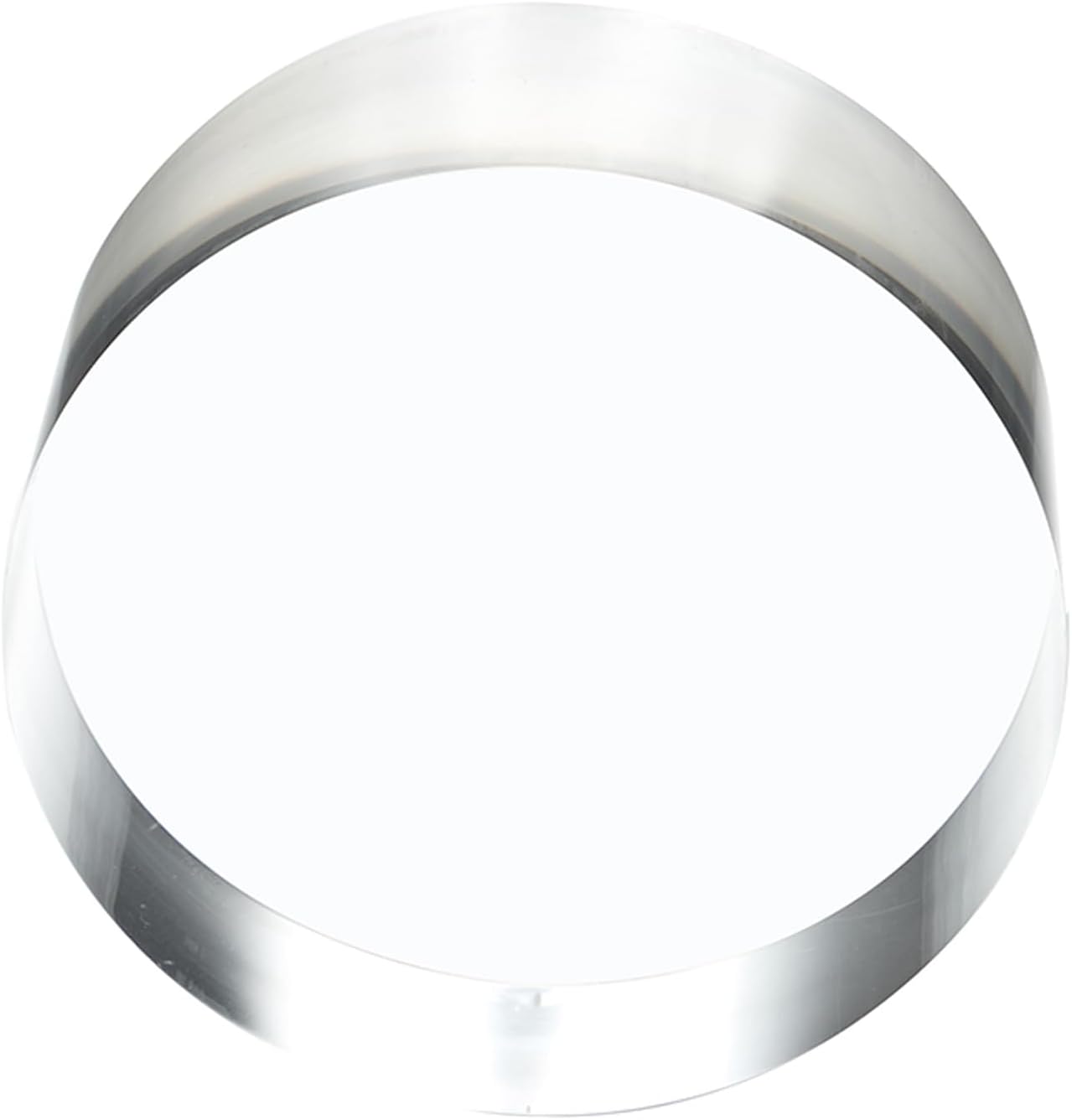 Thickness Diameter Acrylic Disc Display Block Polished Round Pedestal Stand / 5in / Clear / 5 x 2