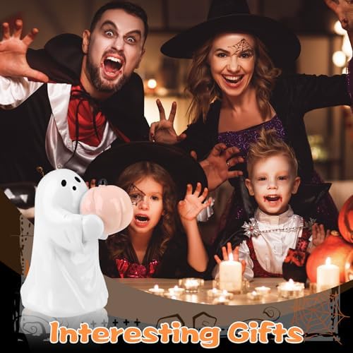 2025 Halloween Figurine Ghost, Ghosts Middles Fingers Figurine，Spooky Cute Halloween Decor，Haunted Porch & Indoor Home Statue，Coffee Table Centerpieces Shelf Mantel Display
