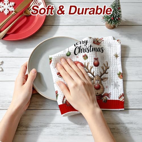 Christmas Kitchen Towels Set of 2 - Christmas Kitchen Decor