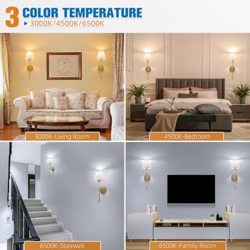 NIORSUN 19.9 inch Battery Operated Wall Sconce Set of 2,Beige Gold Rechargeable Wall Lights with 10400mAh Dimmable