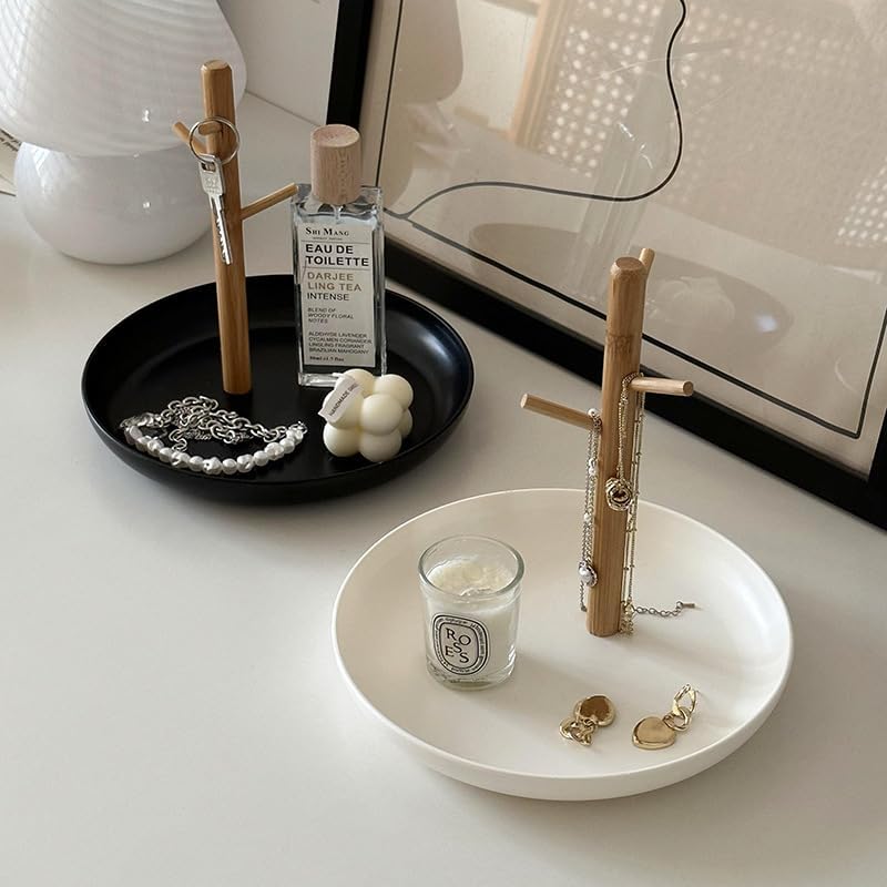 Wood 3-Tier Hanging Organizer / Black Round