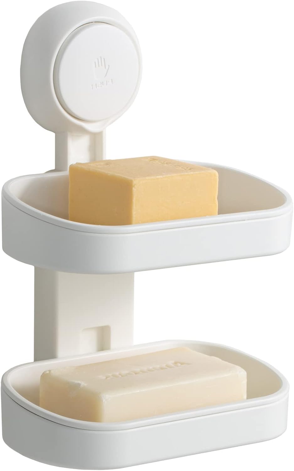 Soap Holder Soap Dish for Shower Suction Cup Wall Mounted NO-Drilling Self Draining Removable